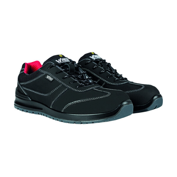 Sicherheitsschuh S3 Glide aus schwarzem Nubukleder